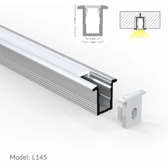 Profilé LED en aluminium de barre lumineuse de profil LED de vente chaude Profilé en aluminium pour bandes LED